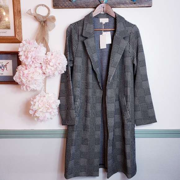 Melloday Jackets & Blazers - MELLODAY PLAID JACKET NWT MED